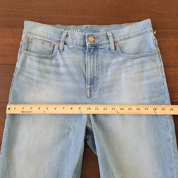 J.Crew High-Rise '90s Classic Straight Jeans Scuttle Wash Women's Size 31 BA656 - Picture 10 of 12